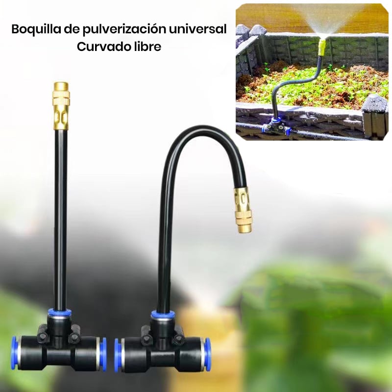 Dispositivo de riego automático con rociador universal