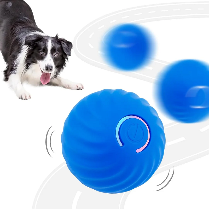 Juguete Eléctrico de Pelota Rodante para Mascotas