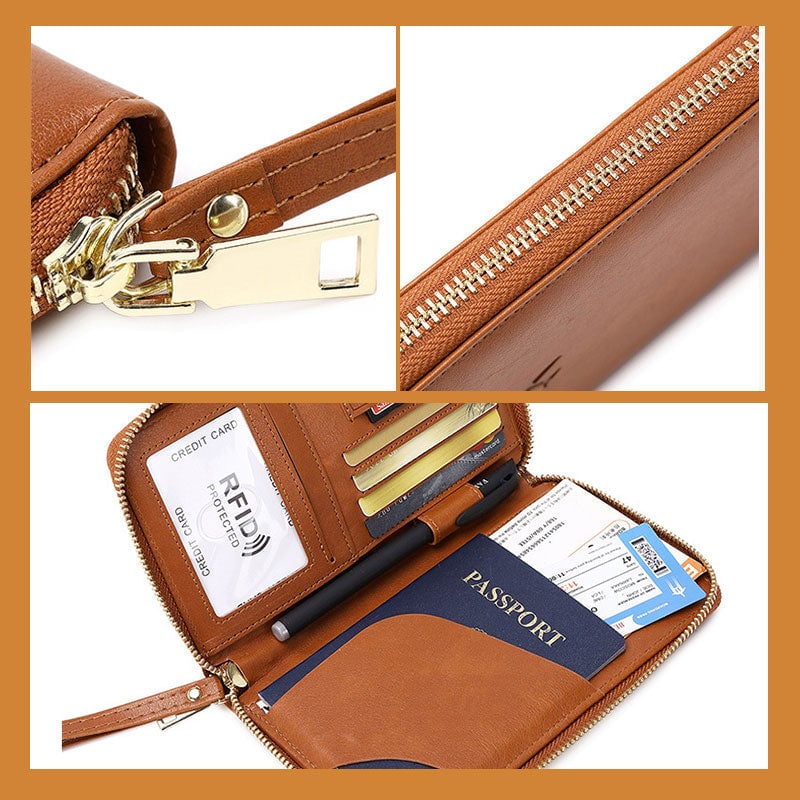 Billetera de Pasaporte RFID Multifuncional