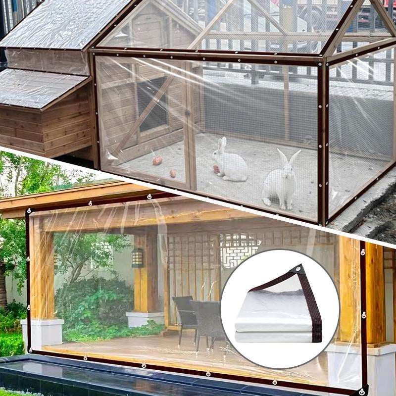 Funda impermeable de PE transparente para exteriores