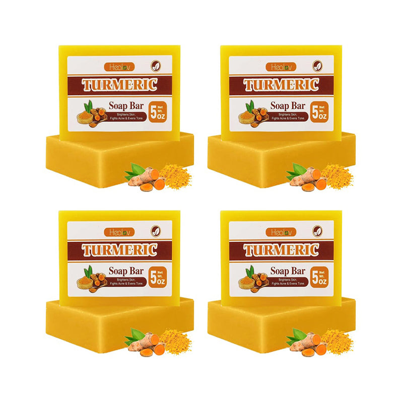 Pastilla de jabón de cúrcuma para la cara y el cuerpo