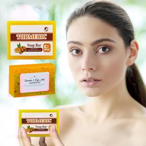 Pastilla de jabón de cúrcuma para la cara y el cuerpo