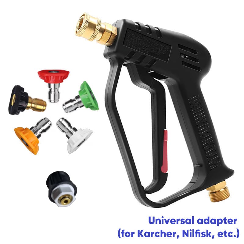 Pistola de Agua a Alta Presión con Boquillas para Lavado de Autos