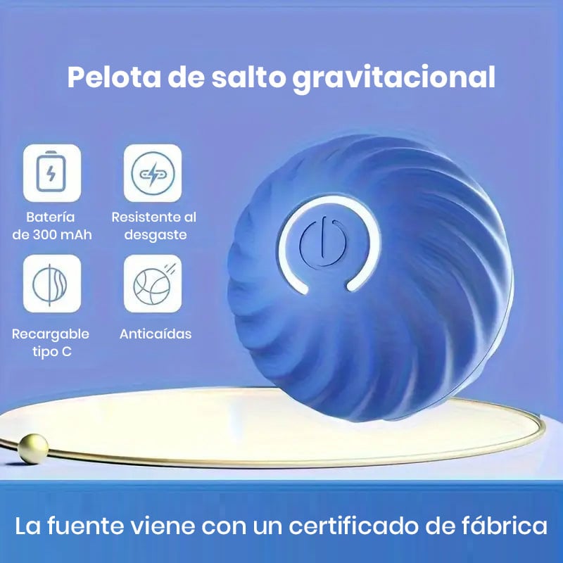 Juguete Eléctrico de Pelota Rodante para Mascotas