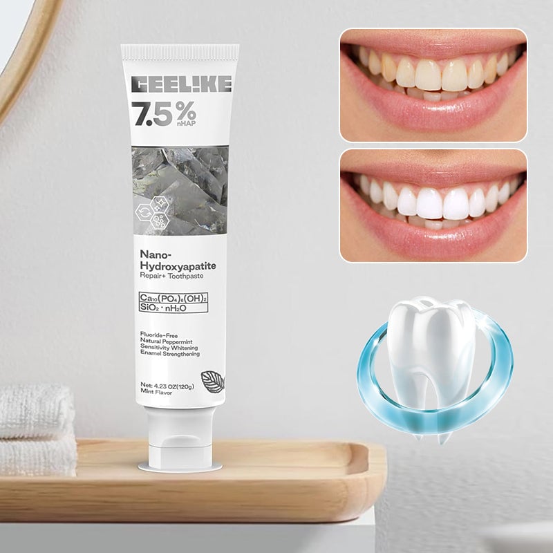 Pasta dental blanqueadora y reparadora con hidroxiapatita