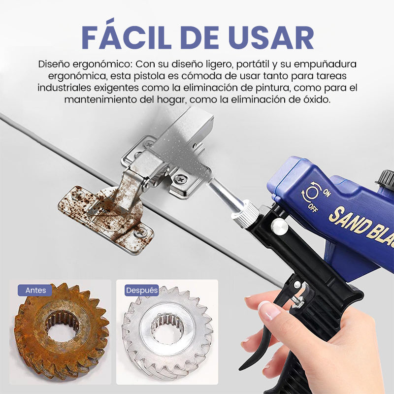 Pistola de Arena Portátil Antideslizante Sakerplus