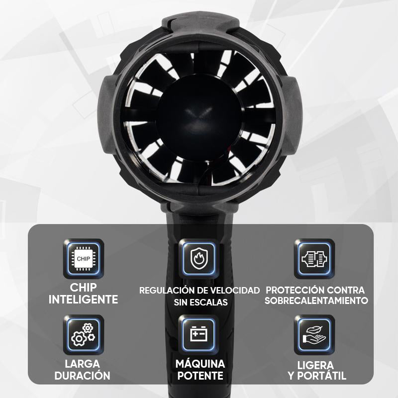 Plumero de aire superpotente turbo inalámbrico