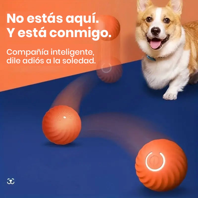 Juguete Eléctrico de Pelota Rodante para Mascotas