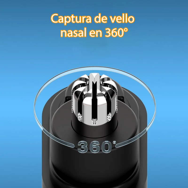 Recortador de vello nasal portátil