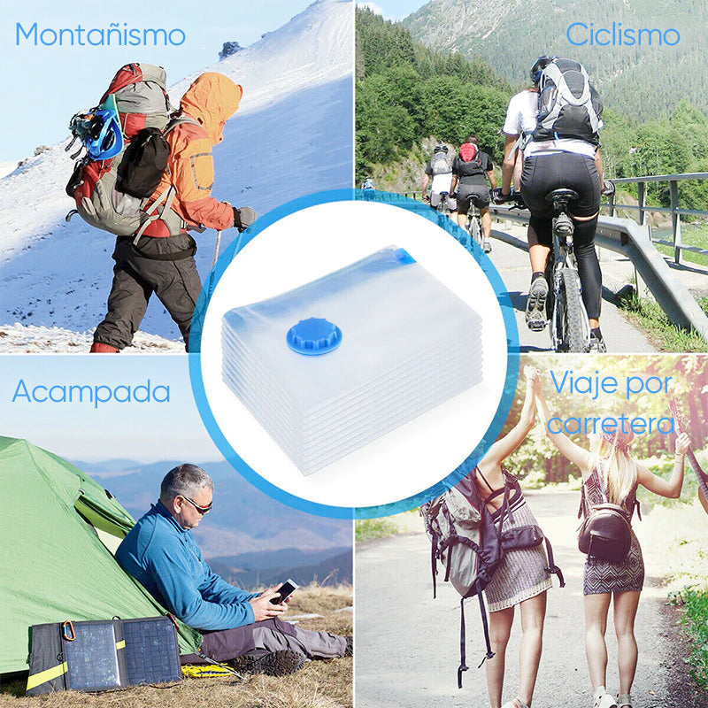 Bolsas de almacenamiento al vacío con bomba de aire