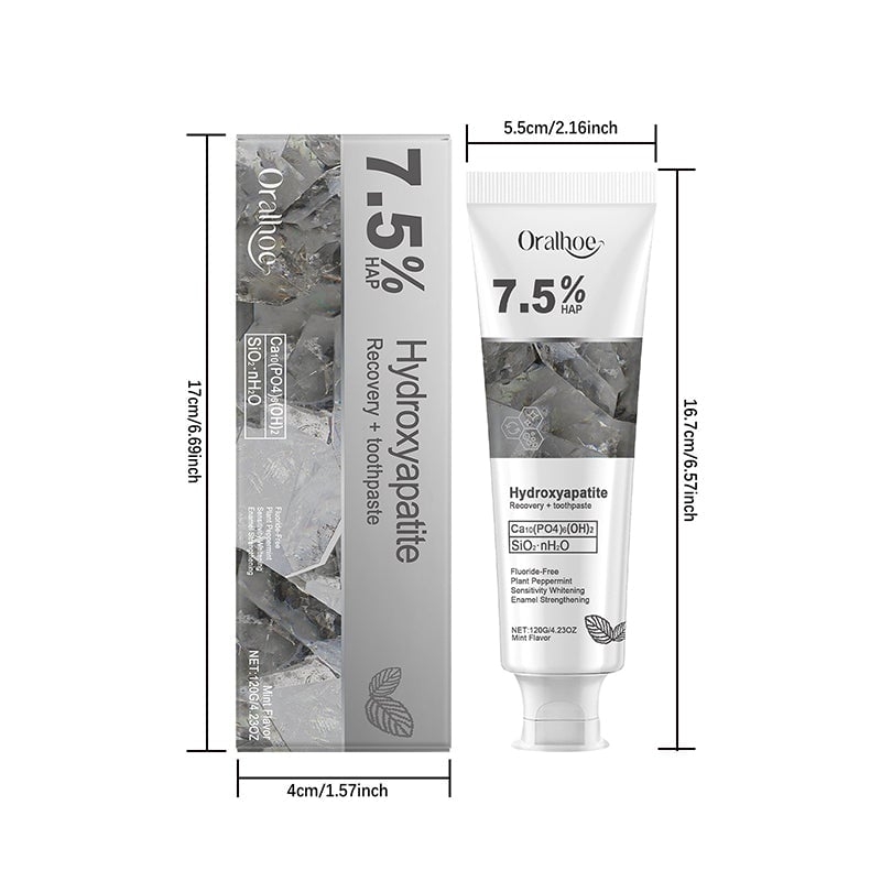 Pasta dental blanqueadora y reparadora con hidroxiapatita