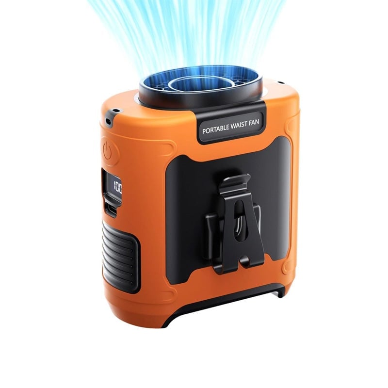 Ventilador recargable con clip para la cintura