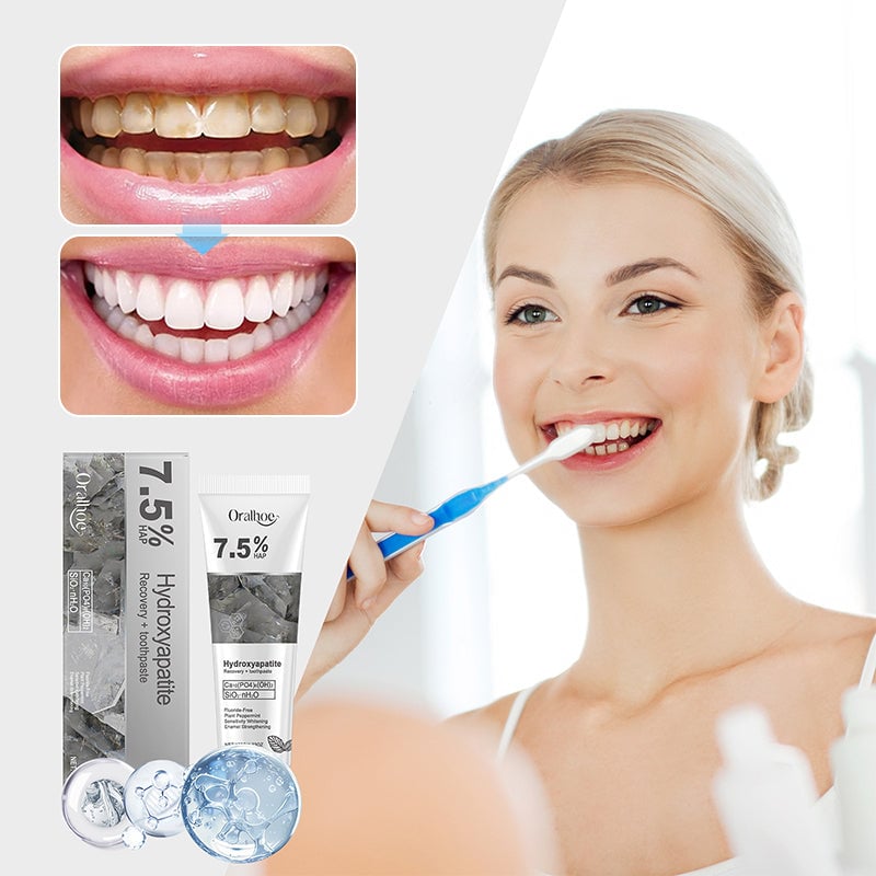 Pasta dental blanqueadora y reparadora con hidroxiapatita