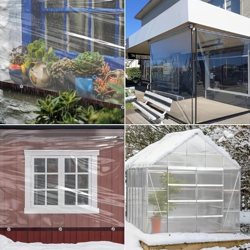 Funda impermeable de PE transparente para exteriores