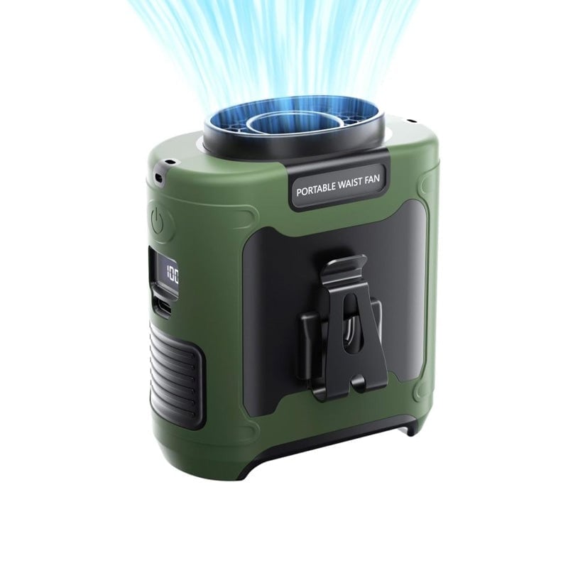 Ventilador recargable con clip para la cintura