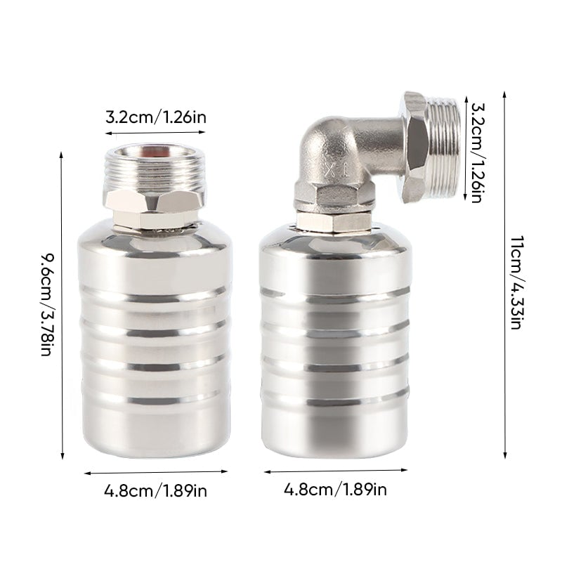 Válvula Flotante Mini Automática de Acero Inoxidable 304