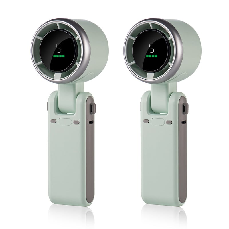 Ventilador de mano plegable de alta velocidad con turbina