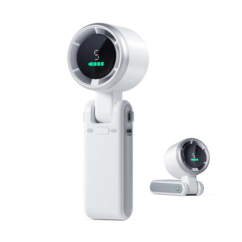 Ventilador de mano plegable de alta velocidad con turbina