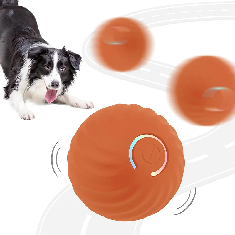 Juguete Eléctrico de Pelota Rodante para Mascotas