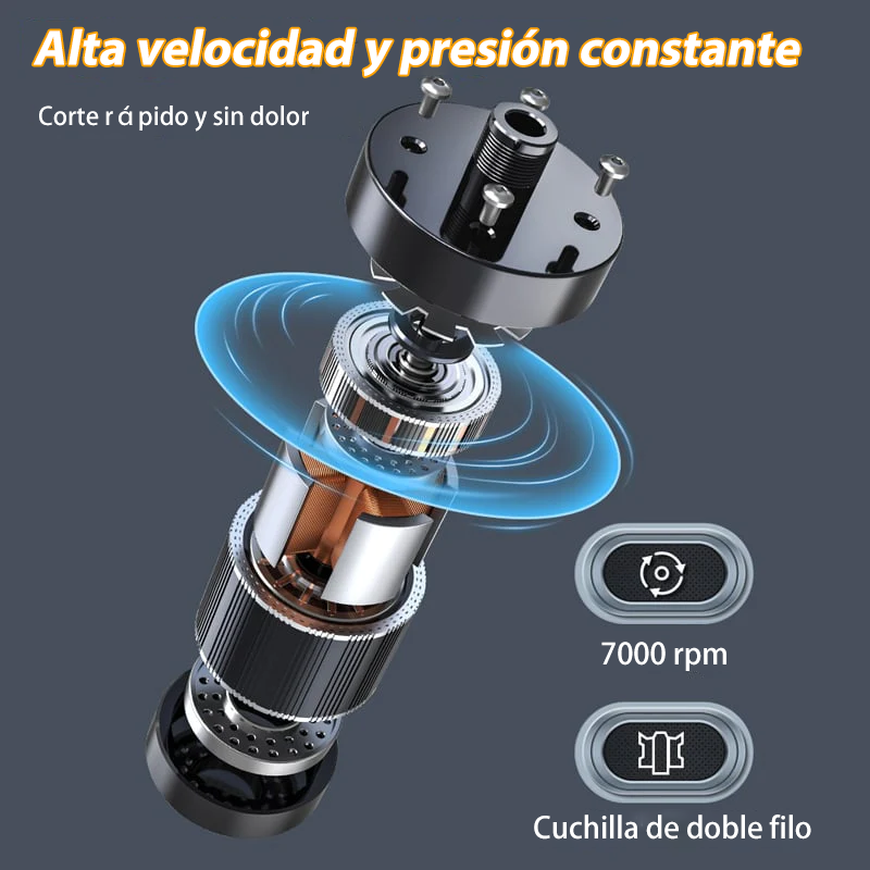 Recortador de vello nasal portátil