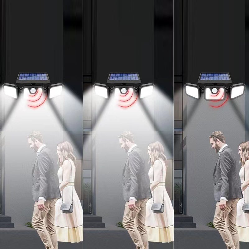 Luz LED solar con sensor de movimiento