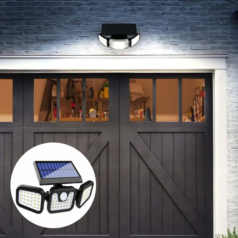 Luz LED solar con sensor de movimiento