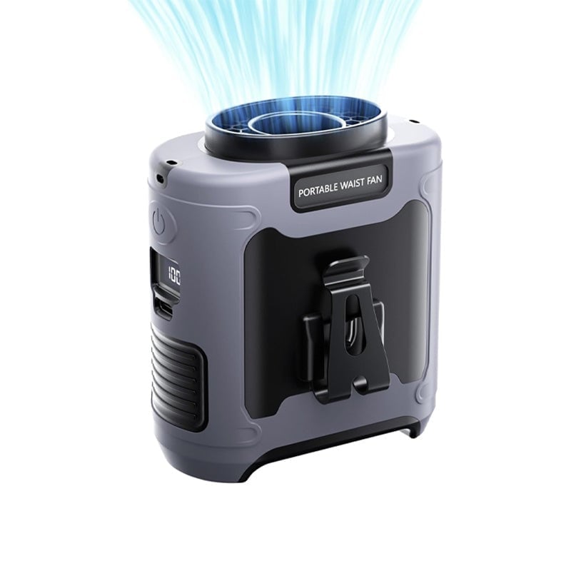 Ventilador recargable con clip para la cintura