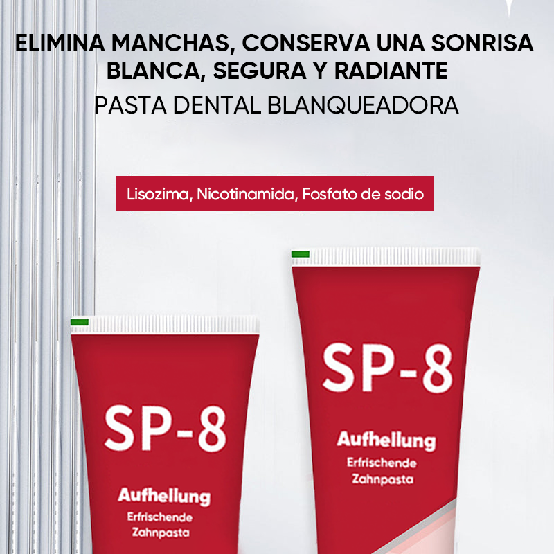 SP-8/SP-10 Pasta dental probiótica blanqueadora para la salud bucal